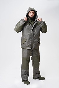 Костюм зимний "Кошачий глаз", олива 48-50 (M)