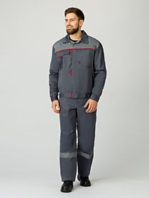 Костюм Фаворит-2 СОП (тк.Смесовая,210) п/к, т.серый/серый 56-58 (112-116), 182-188