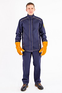 Костюм сварщика "ВОЛАТ" 2-й класс степени защиты (450 гр) р.44-46/182-188