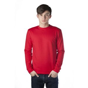 Футболка пл. 160г/м2 длинный рукав цв. красный