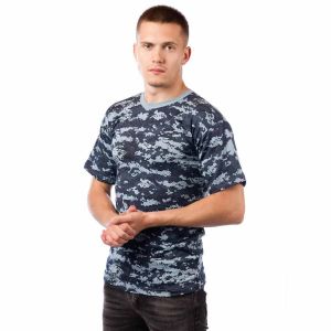 Футболка КМФ цифра голубая