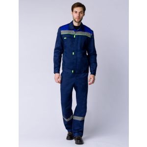 Костюм Фаворит-2 СОП (тк.Смесовая,210) п/к, т.синий/васильковый