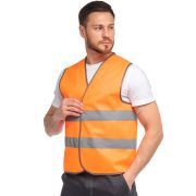 Жилет сигнальный арт. J02 оранжевый флуоресцентный